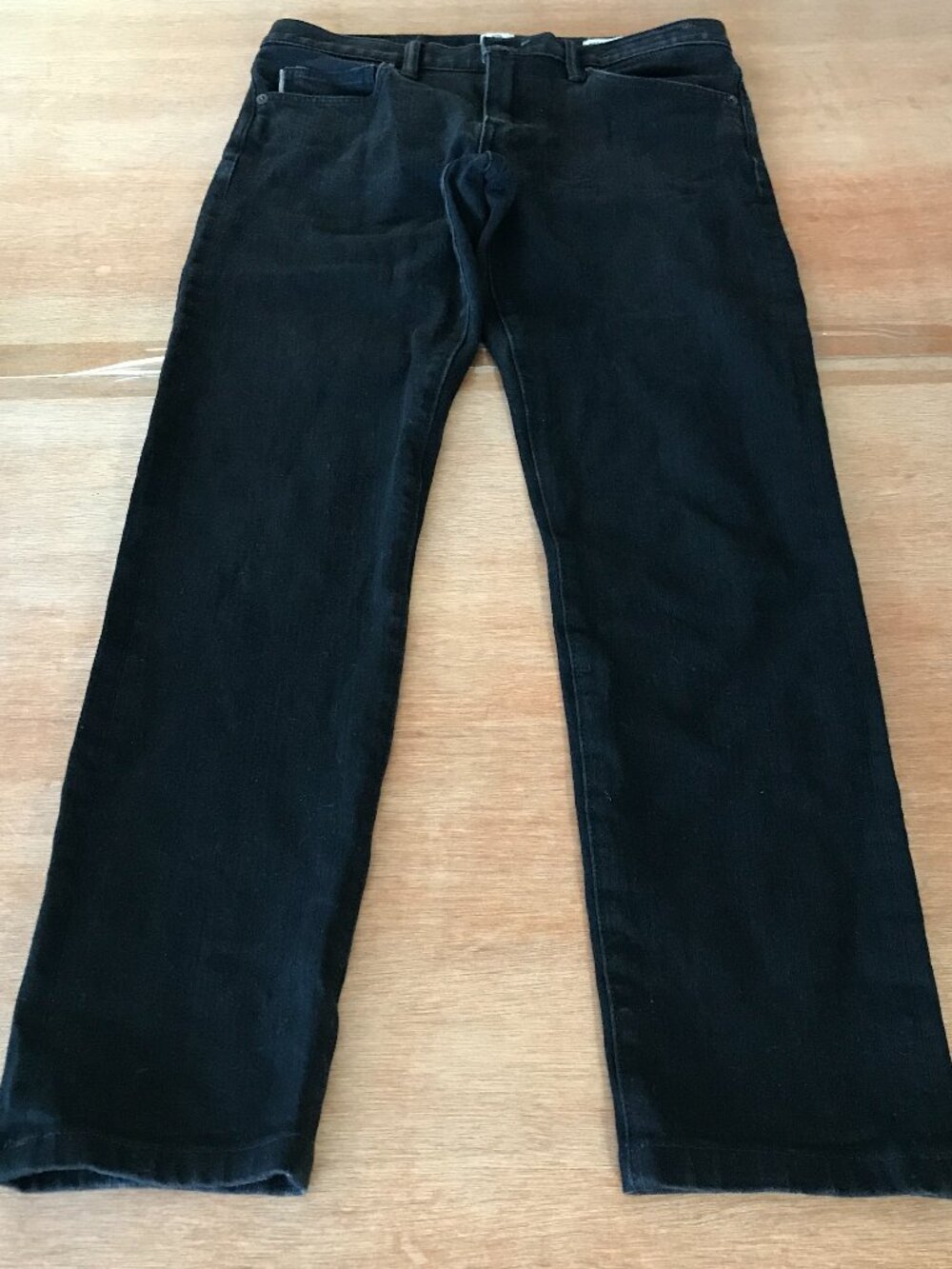 Hiroshi Kato The Pen Slim Jeans Men Size 30x27 Black Low Rise Stretch Preppy